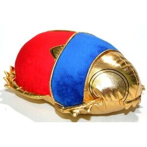 Summit Collection Egyptian Dung Beetle Scarab Stuffed Plush Red Blue Gold 10.5"